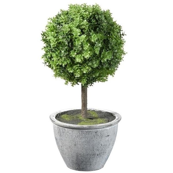 National Target Company National Tree LPT27-720-13-1 13 in. Artificial Single Ball Topiary Tree Plant; Green LPT27-720-13-1